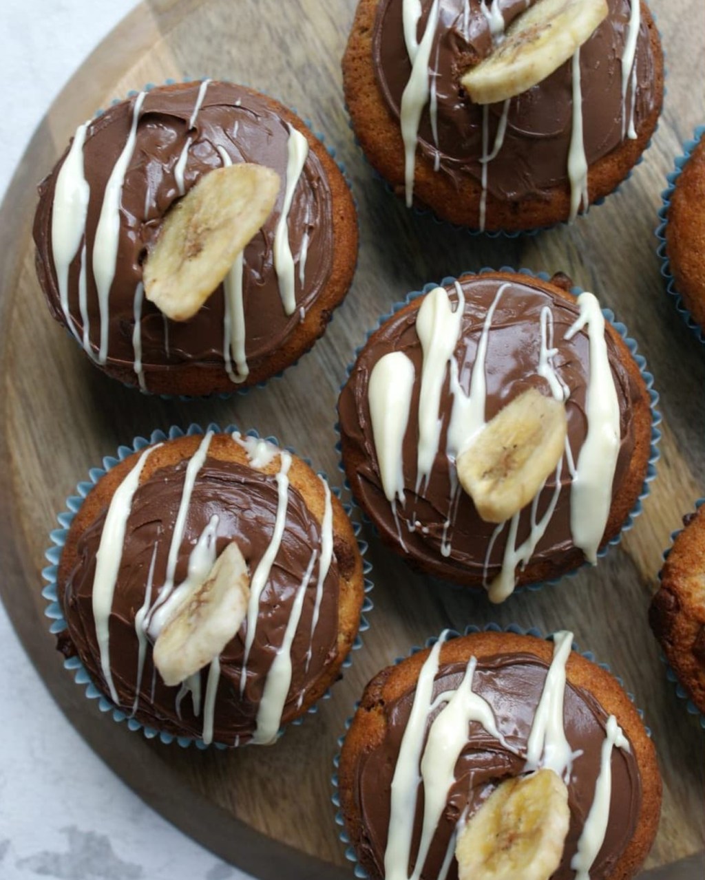 Bananencupcakes met nutella – Bake off alf&nbsp;7